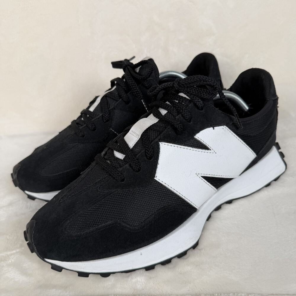 New Balance 327 Men’s Size 12 Black Mesh Suede Retro Running Sneakers